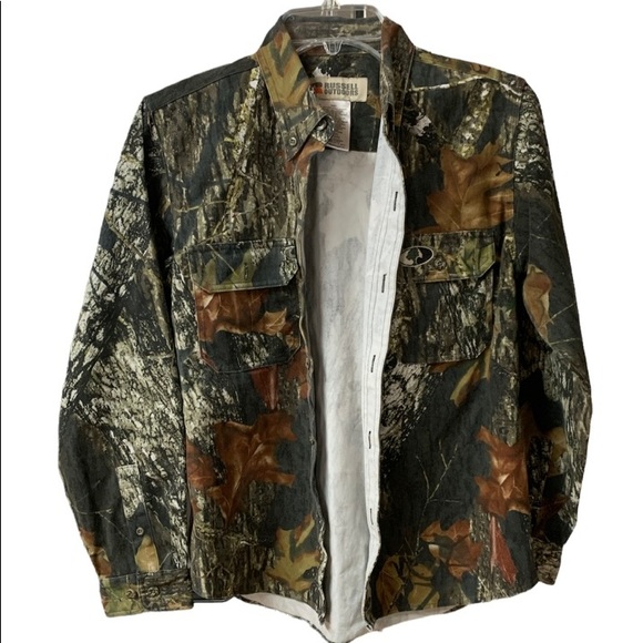 Russell Outdoors Youth Explorer Camo Long-Sleeve Button Down Shirt - Picture 4 of 8